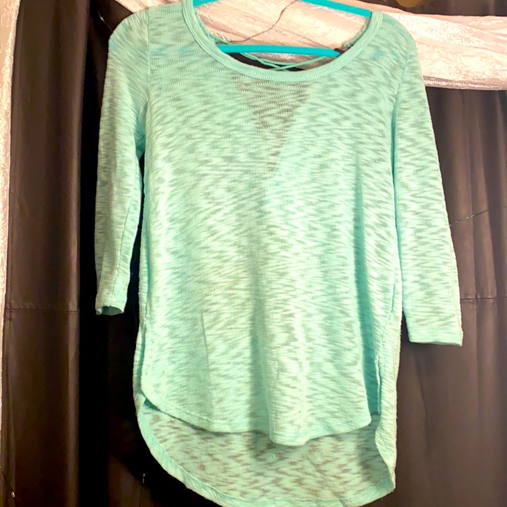 Rue21 Sea foam green sweater with beautiful embellished back🌸🌸